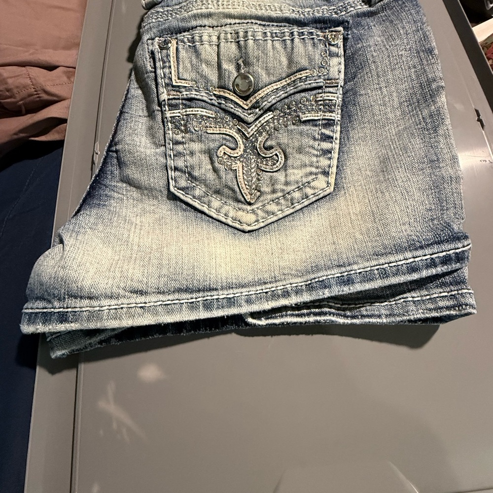 Rock Revival Blue Jean Shorts